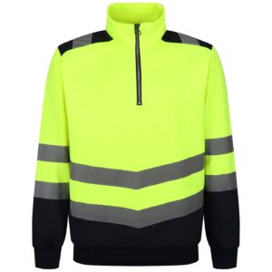 Regatta High Visibility Pro 1/4 Zip Sweatshirt