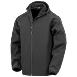 Result Recycled Three Layer Printable Hooded Soft Shell Jacket