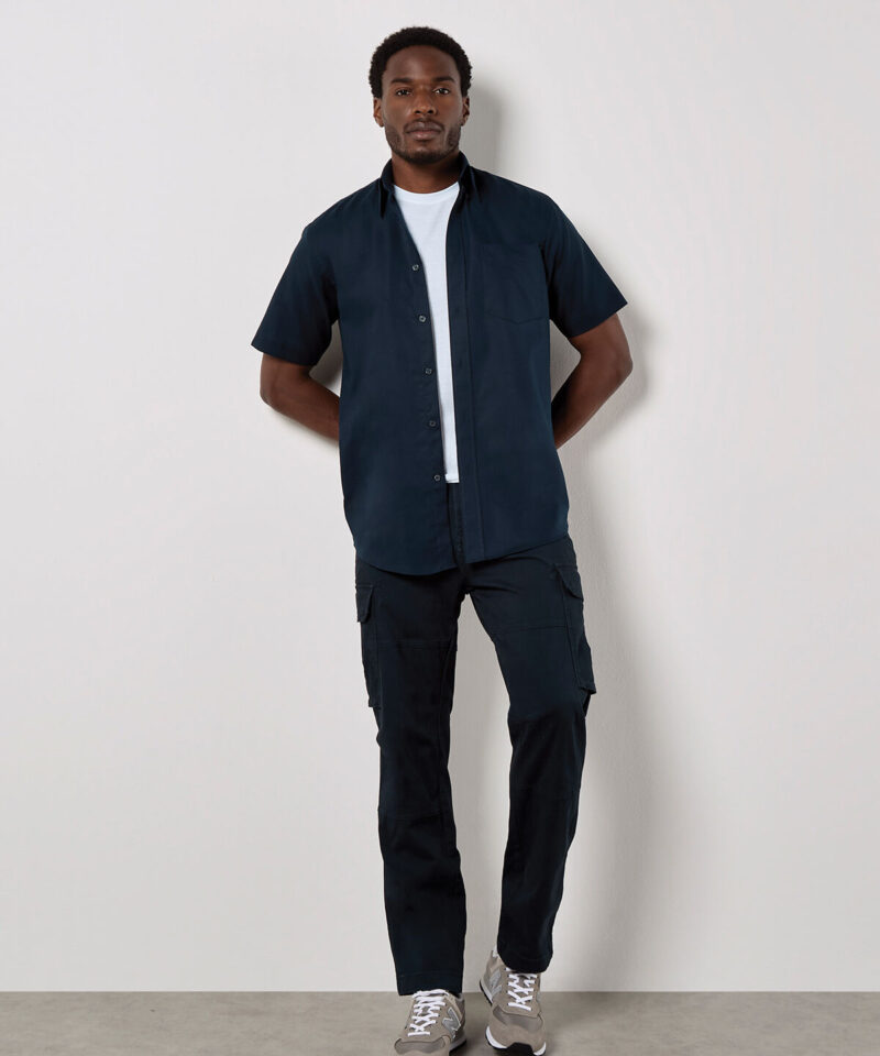 Kustom Kit Short Sleeve Classic Fit Workwear Oxford Shirt