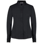 Kustom Kit Ladies Long Sleeve Tailored Mandarin Collar Shirt