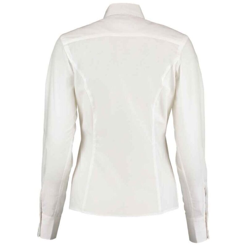 Kustom Kit Ladies Long Sleeve Tailored Business Shirt