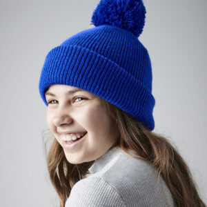 Beechfield Kids Reflective Bobble Beanie