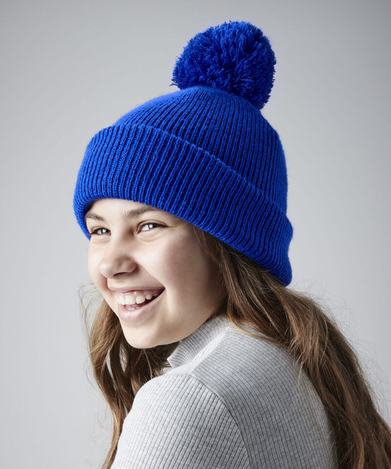Beechfield Kids Reflective Bobble Beanie