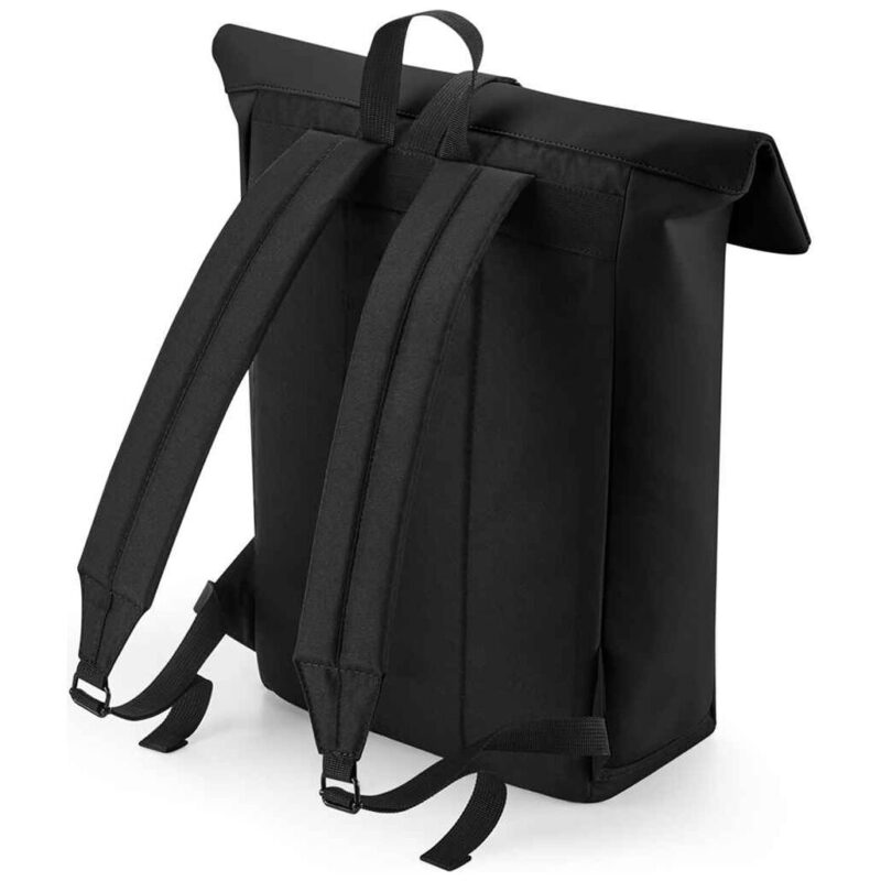 BagBase Matte PU Roll-Top Backpack