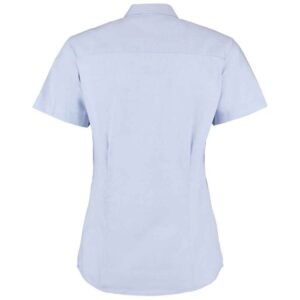 Kustom Kit Ladies Premium Short Sleeve Tailored Oxford Shirt