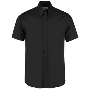 Kustom Kit Premium Short Sleeve Tailored Oxford Shirt