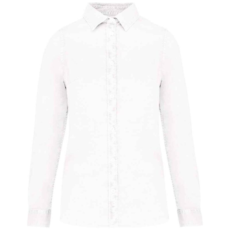 Native Spirit Ladies Washed Long Sleeve Shirt