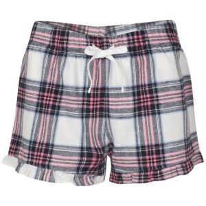 SF Clothing Ladies Tartan Frill Lounge Shorts