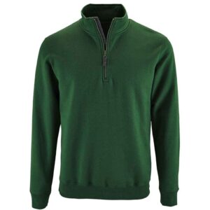 SOL'S Stan Contrast Zip Neck Sweatshirt