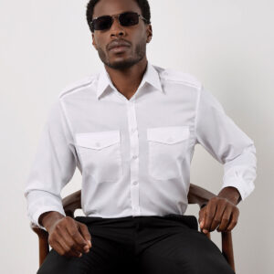 Kustom Kit Long Sleeve Tailored Pilot Shirt