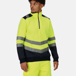 Regatta High Visibility Pro 1/4 Zip Sweatshirt