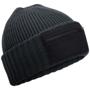 Beechfield Zip Patch Beanie