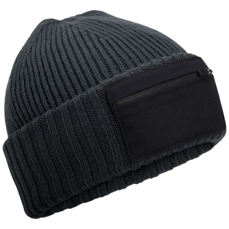 Beechfield Zip Patch Beanie