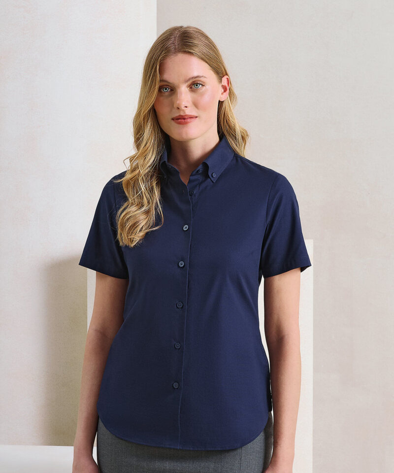 Premier Ladies Supreme Short Sleeve Oxford Shirt