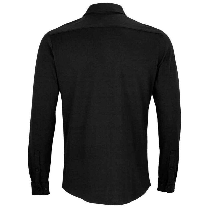 NEOBLU Basile Organic Cotton Long Sleeve Pique Shirt
