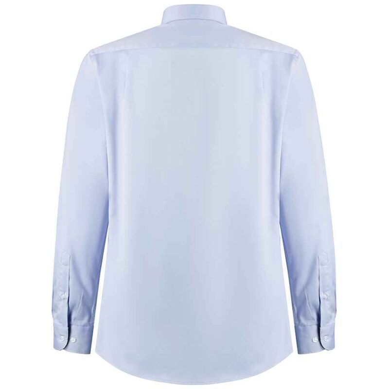 Kustom Kit Premium Long Sleeve Contrast Tailored Oxford Shirt