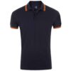 French Navy/Neon Orange