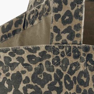 Westford Mill Leopard Print Canvas Oversized Tote Bag