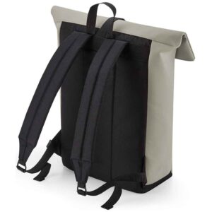 BagBase Matte PU Roll-Top Backpack