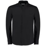 Kustom Kit Long Sleeve Tailored Mandarin Collar Shirt