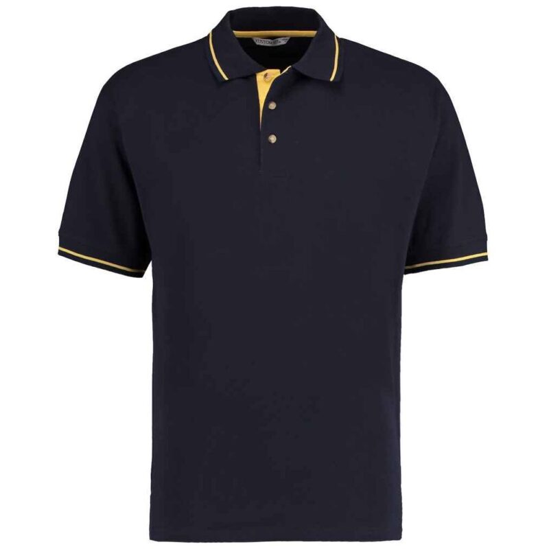 Kustom Kit St Mellion Tipped Cotton Pique Polo Shirt