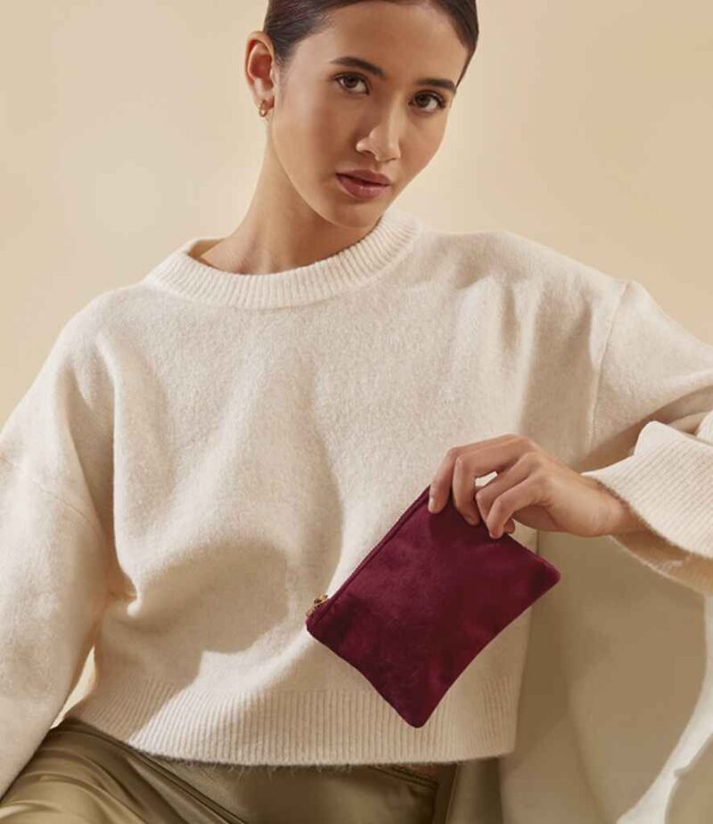 BagBase Velvet Accessory Pouch