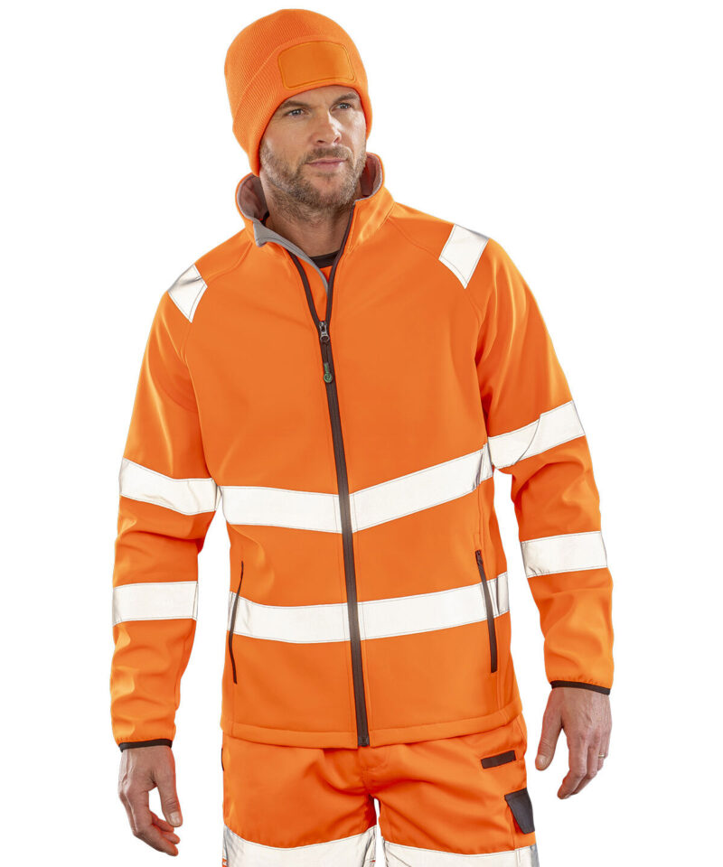 Result Recycled Printable Safety Soft Shell Jacket