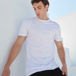 SF Clothing Longline Dipped Hem T-Shirt
