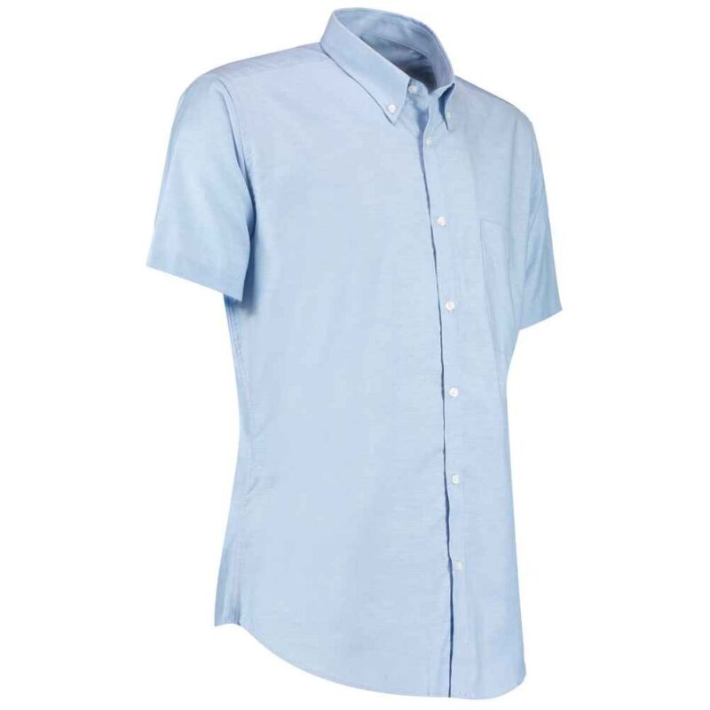 Kustom Kit Short Sleeve Slim Fit Oxford Shirt