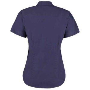 Kustom Kit Ladies Premium Short Sleeve Tailored Oxford Shirt