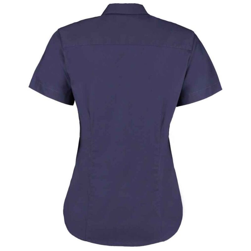 Kustom Kit Ladies Premium Short Sleeve Tailored Oxford Shirt