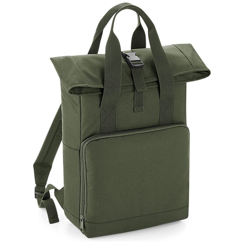BagBase Recycled Twin Handle Roll-Top Backpack