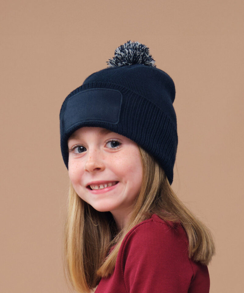 Beechfield Kids Snowstar Patch Beanie