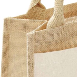 Westford Mill Pocket Jute Midi Tote Bag