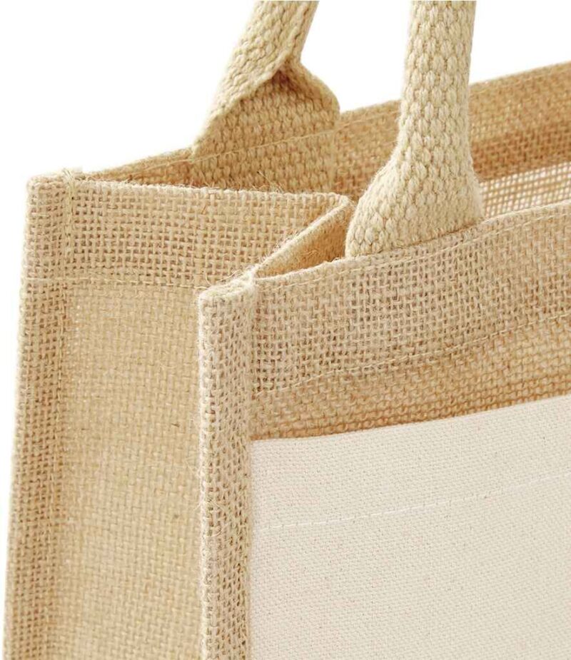 Westford Mill Pocket Jute Midi Tote Bag
