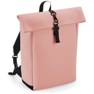 BagBase Matte PU Roll-Top Backpack