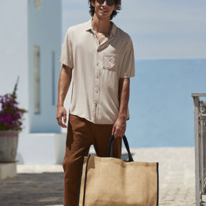 Westford Mill Natural Starched Jute Market Shopper