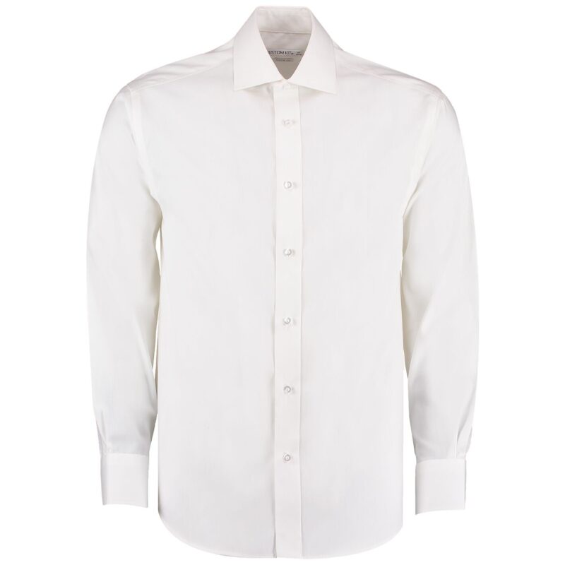 Kustom Kit Premium Long Sleeve Classic Fit Oxford Shirt