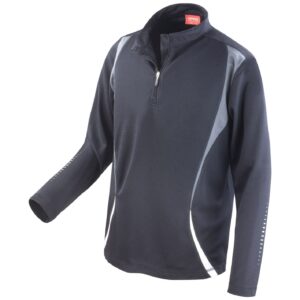 Spiro Unisex Zip Neck Trial Training Top