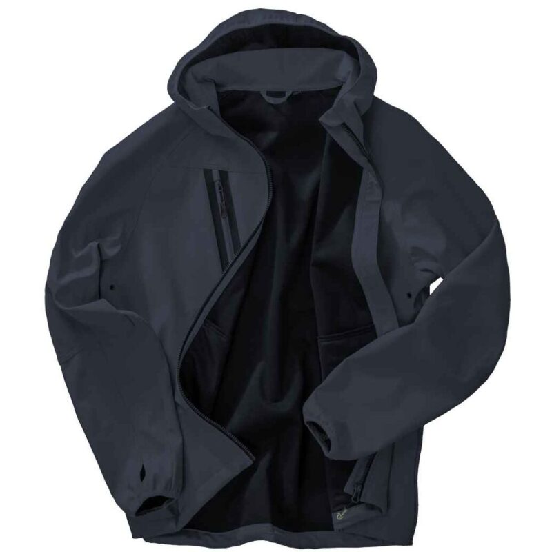 Result Recycled Three Layer Printable Hooded Soft Shell Jacket
