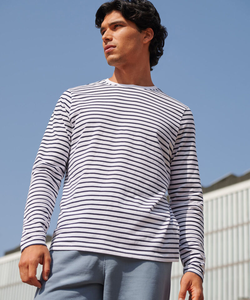 SF Clothing Unisex Long Sleeve Striped T-Shirt