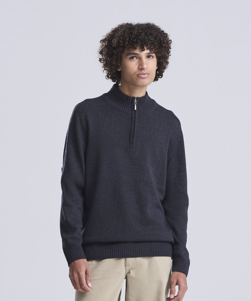 Ecologie Unisex Wakhan Zip Neck Sustainable Sweater