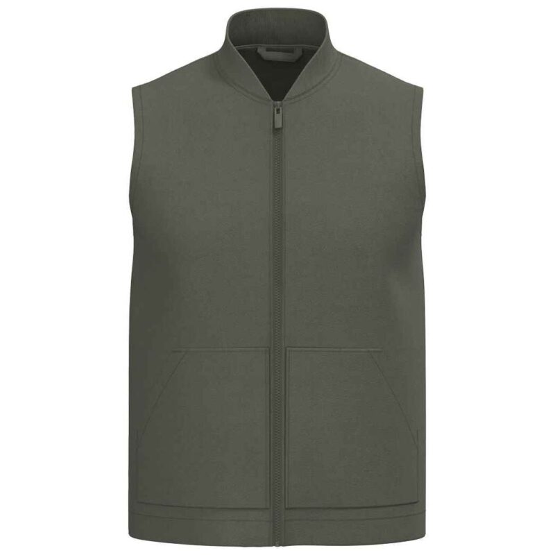 Native Spirit Unisex Twill Bodywarmer with Varsity Collar