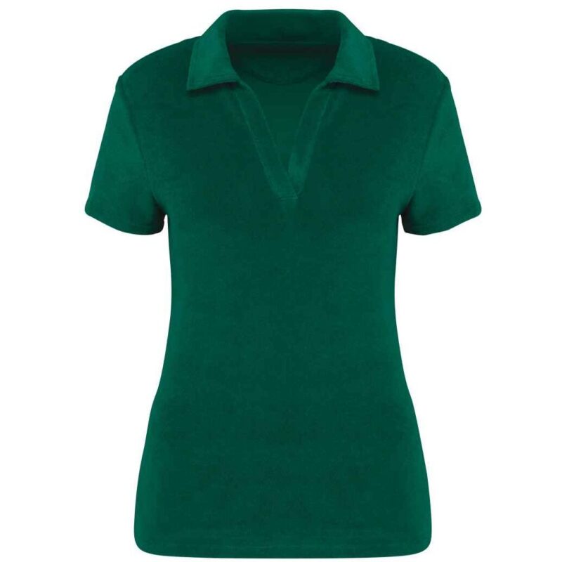 Native Spirit Ladies Terry Towel Polo Shirt