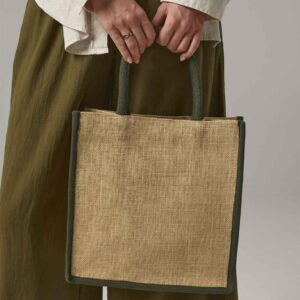 Westford Mill Natural Starched Jute Midi Tote Bag