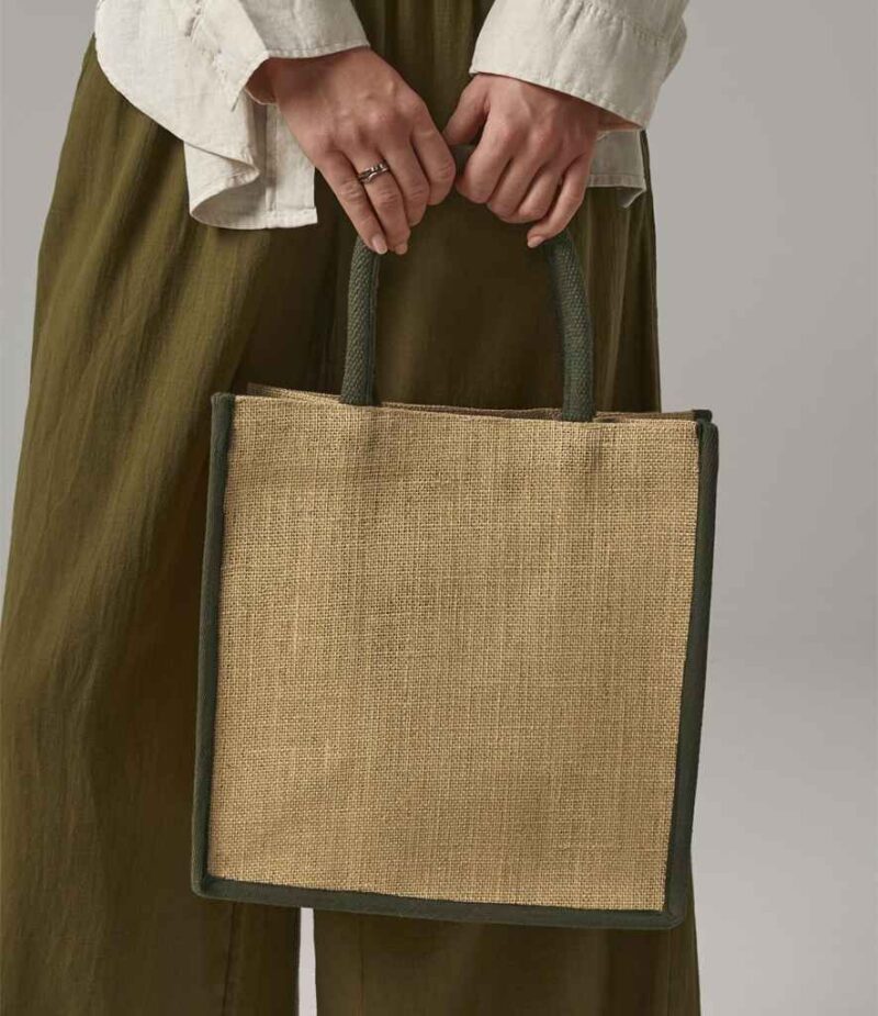 Westford Mill Natural Starched Jute Midi Tote Bag
