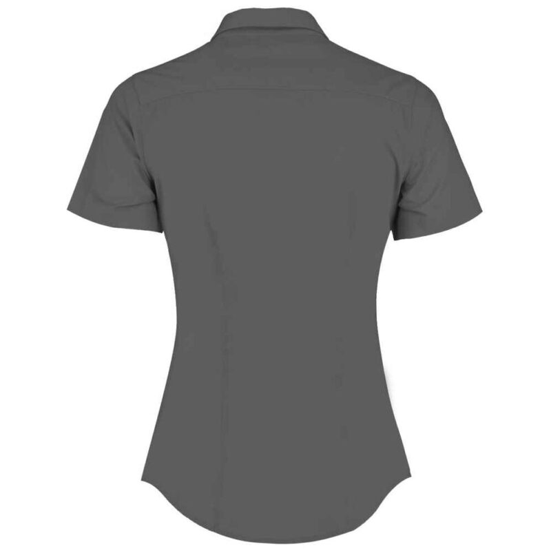 Kustom Kit Ladies Short Sleeve Tailored Poplin Shirt