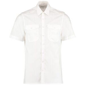 Kustom Kit Short Sleeve Tailored Pilot Shirt