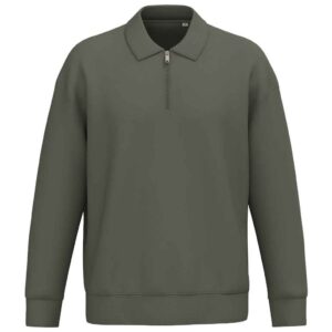 Native Spirit Unisex 1/4 Zip Sweatshirt with Polo Collar