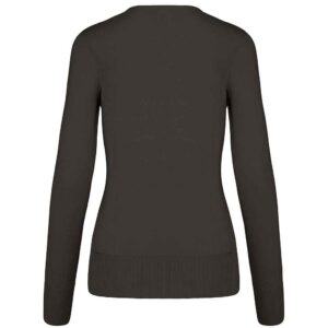 Kariban Ladies Cotton Acrylic V Neck Sweater